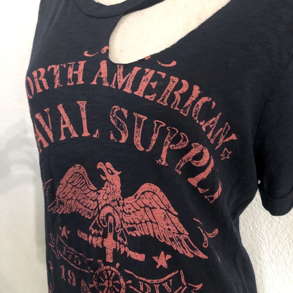 Vintage distressed navy tee
